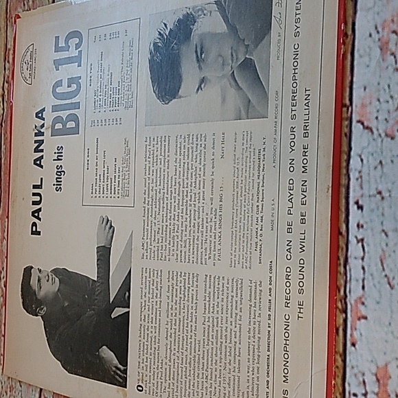 Vintage, Paul Anka Big 15 - Picture 2 of 6